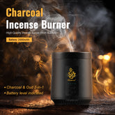 B39-Electric Incense Burner with Timer, Charcoal & Oud 2-in-1, Arabian Oud Bakhoor Burner