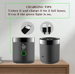 B37-Mini Portable Bakhoor Burner Electric - Electric Incense Burner with Timer -Arabian Bakhoor Burner