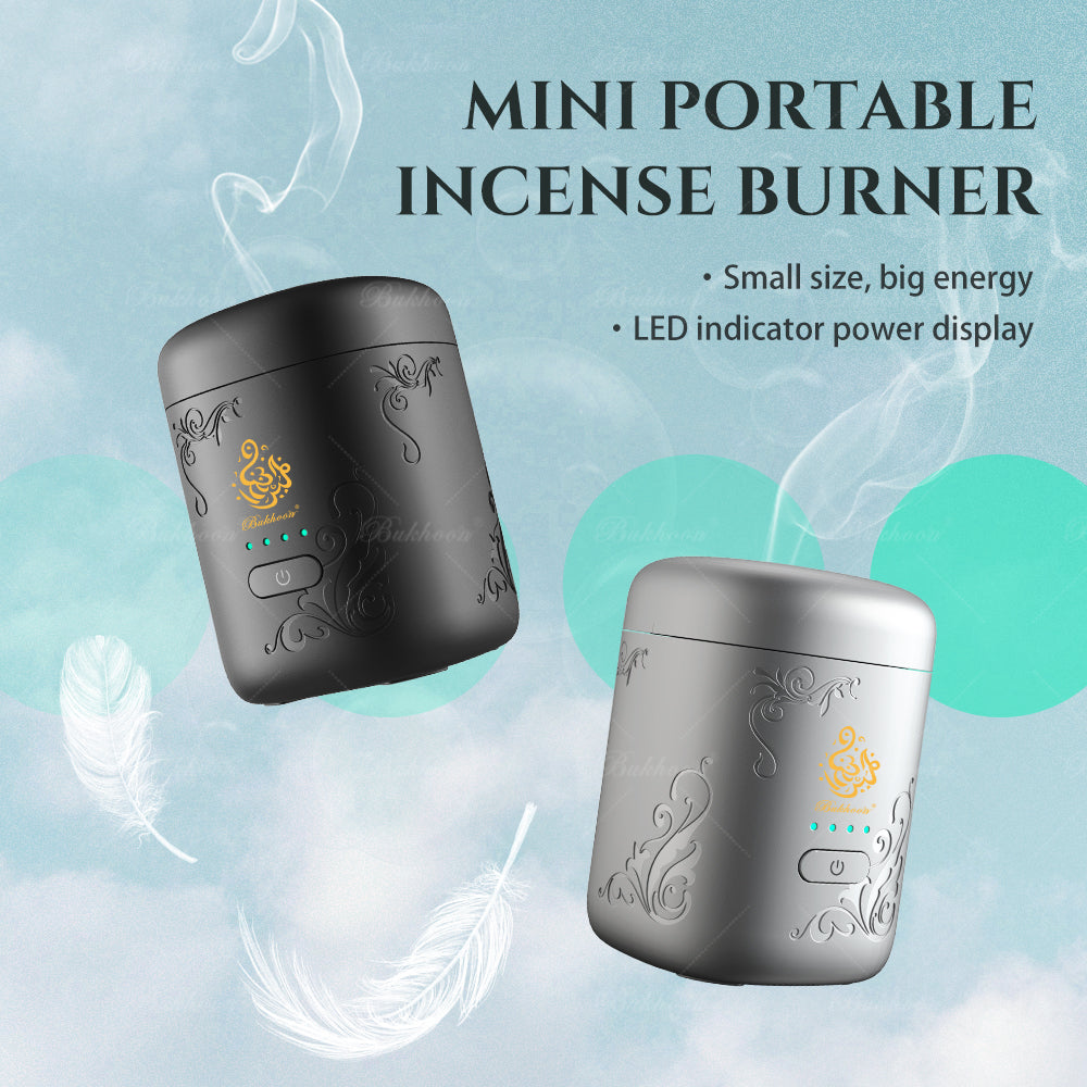 B38-Portable Bakhoor Burner Electric - Electric Incense Burner with Timer - Arabian Bakhoor Burner